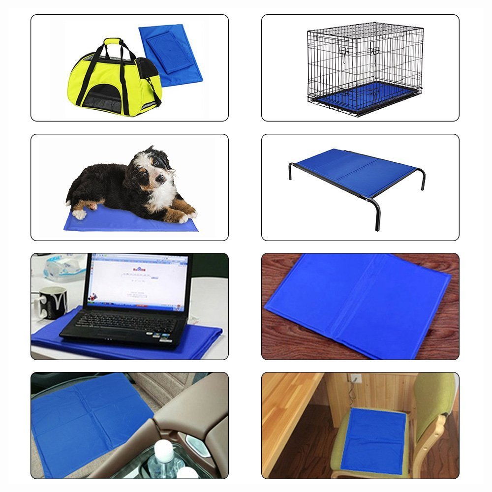 Dog Cooling Mat  Pet Ice Pad  Summer Pet Bed Cooling Mat for Dogs
