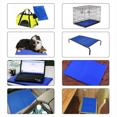 Dog Cooling Mat  Pet Ice Pad  Summer Pet Bed Cooling Mat for Dogs