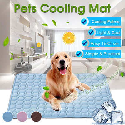 Cooling mat for dogs  Pet cooling blanket  Summer dog bed
