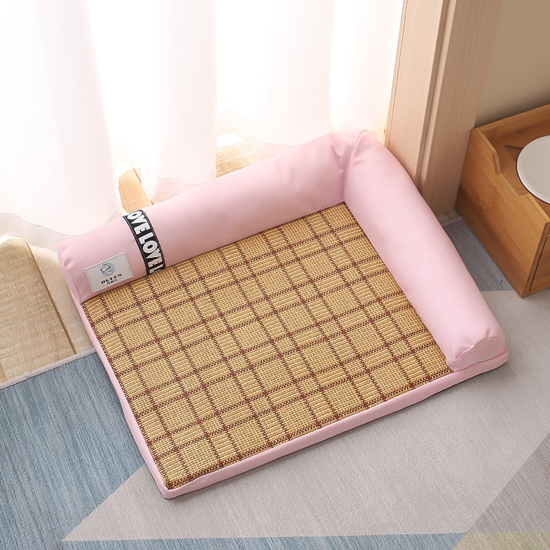 Summer cooling pet mat  Cool dog bed for hot weather  Ice pad for pets