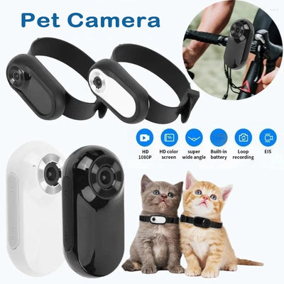 Mini pet camera collar  Thumb-sized pet camera  Cat collar camera HD